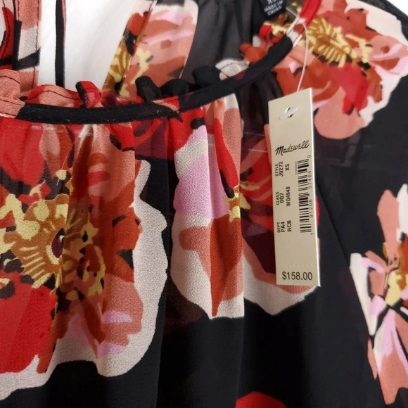 Madewell Shirred Midi Dress in French Rose NWT - Picture 10 of 10